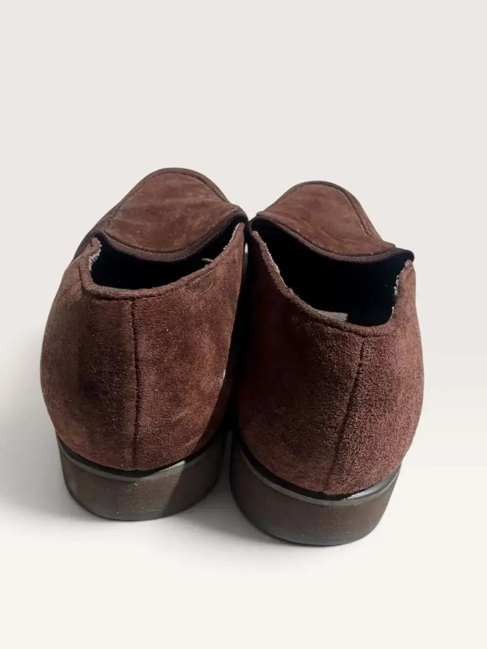VTG Hush Puppies Brown Suede Slip-On Loafers 6.5 M